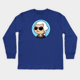 Too Cool George Washington Kids Long Sleeve T-Shirt